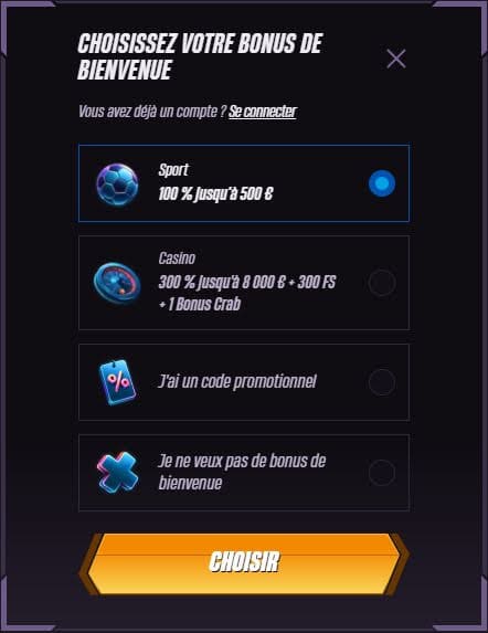 WinRolla Casino inscription